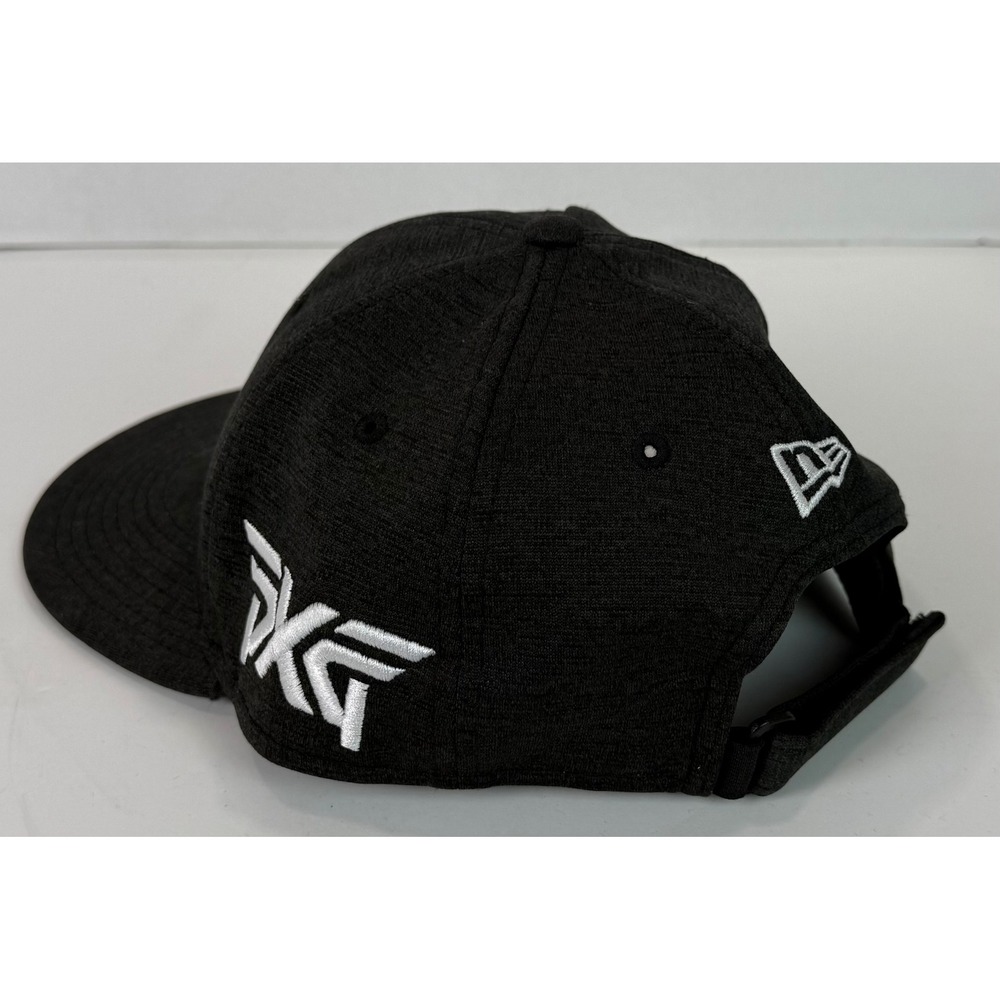 PXG New Era 9FIFTY Golf Hat Black Heather Adjustable Circle Logo "BW" Cap OSFM - Picture 4 of 13